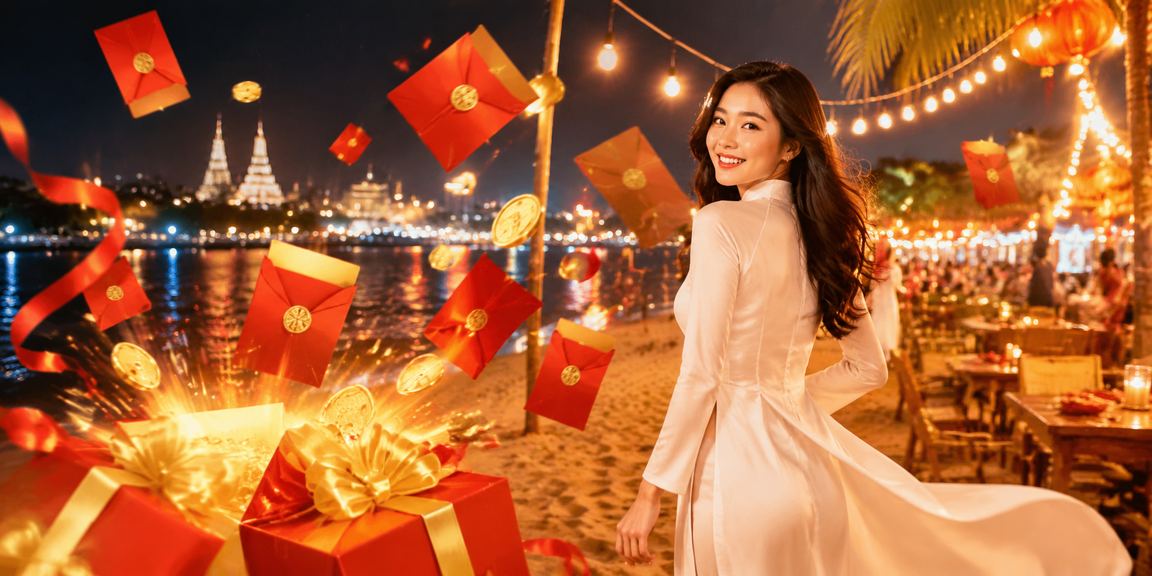 Phong bao lì xì đỏ tại khu vực Mekong với các ưu đãi giao dịch tài chính